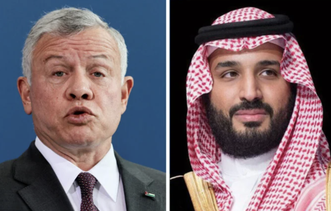 Jordan's King Abdullah II and Saudi Crown Prince talk about the Gaza crisis