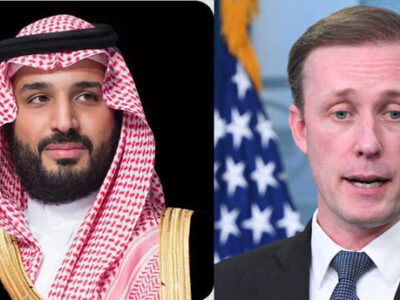 Crown Prince of Saudi Arabia meets National Security Advisor to the White House Sullivan