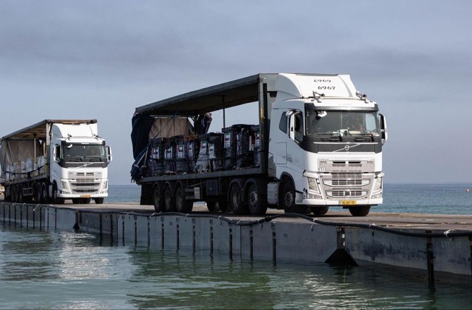 A food Aid Shipment From the UAE Reaches Gaza.