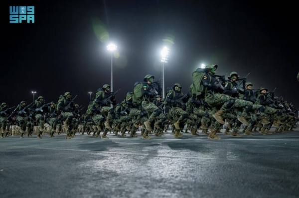 The Interior Minister Observes the Security Forces' Parade and Assesses their Readiness for the Hajj