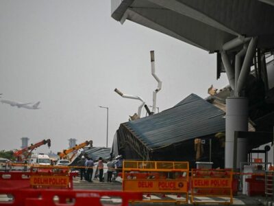 The Ceiling of the Delhi Airport Falls Months After Modi Launches the Project