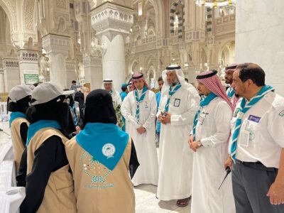 Over 220 Saudi Lady Scouts Assist Hajj Travelers at Sacred Locations in Makkah and Madinah