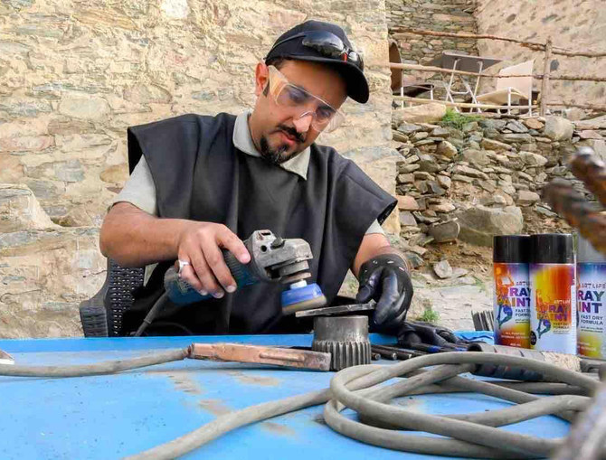 With Inventive Sculptures, a Saudi Artist is Giving Metal Waste New Life