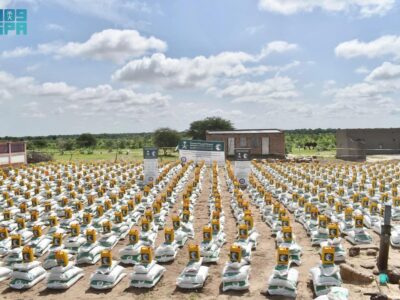 Food Aid is Distributed in Chad, Sudan, and Lebanon by KSrelief