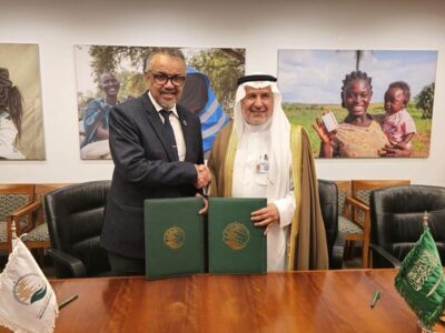 KSrelief Signs Agreement With WHO to Support Healthcare in Earthquake-Affected Syria