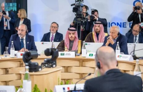 The Saudi FM is in Italy for the G7 Foreign Ministers' Meeting on the Middle East