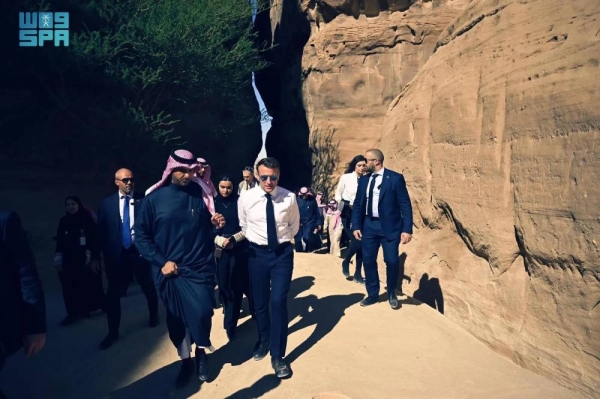 Macron's visit to AlUla Coincides with the Opening of the Hegra Villa project in Saudi Arabia and France