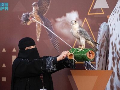 At the Falconry event in Riyadh, Saudi Ladies Shine