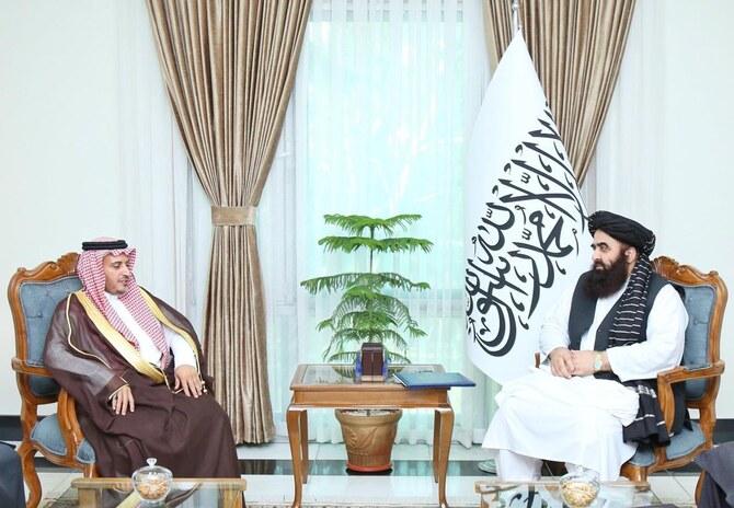 Afghanistan Lauds Saudi Ties as Taliban FM Meets Kingdom's Envoy in Kabul