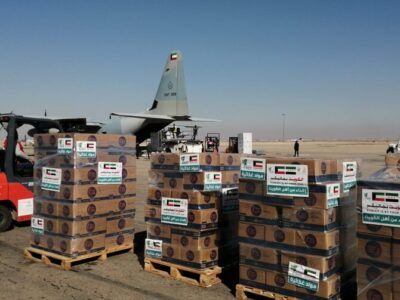 The Eighth Kuwaiti Humanitarian Aircraft Bound for Syria Lands at Damascus Airport