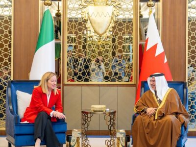 Bahrain's Monarch and Crown Prince Visit the Italian Prime Minister in Manama