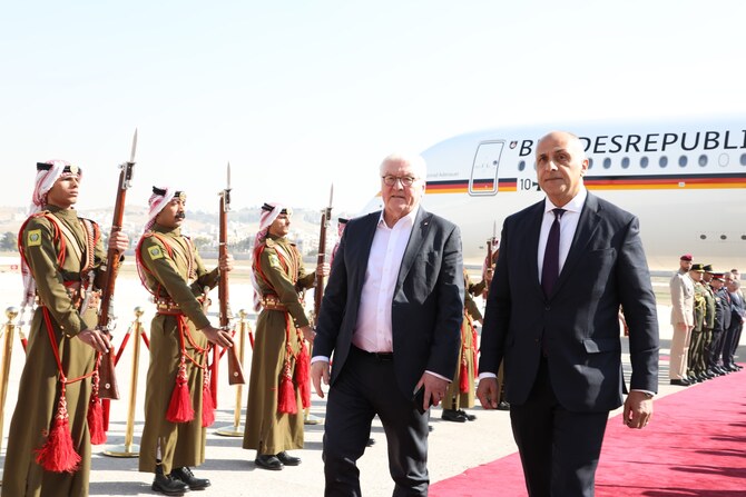 Arriving in Jordan to Visit King Abdullah II is the President of Germany