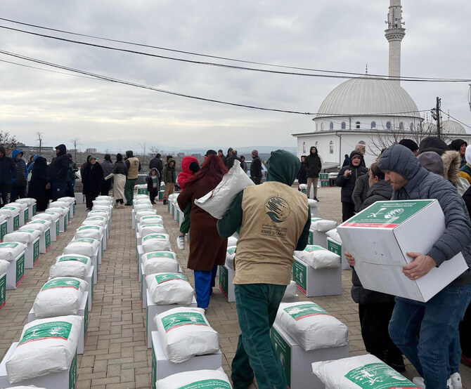 Food Baskets Are Distributed Globally by a Saudi Aid Organization