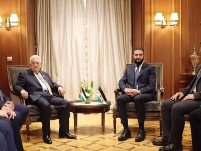 For The First Time Since Assad's Overthrow, The Palestinian President Talks With His Syrian Counterpart