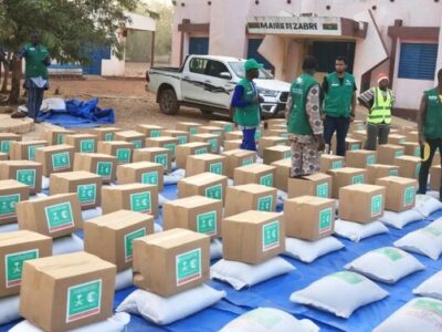 More Than 6,000 Food Aid Packages are Sent by KSrelief