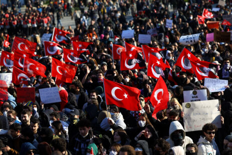 Large-Scale Demonstrations in Turkey Provide a Release For Long-Simmering Resentment