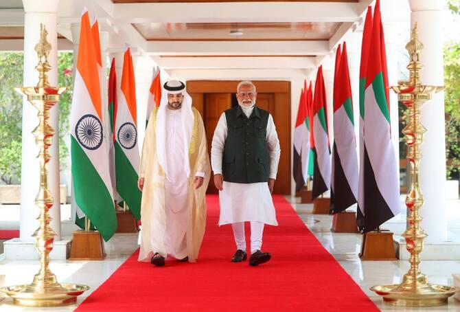 The Crown Prince of Dubai Makes an Official Visit to India