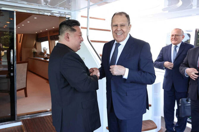 Meeting with Kim of North Korea, Russia's Lavrov Hails the Relationship as Invincible Brotherhood