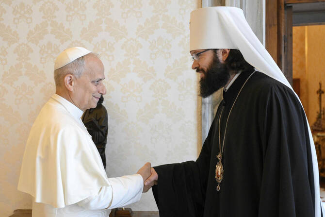 Pope Leo Talks with a Representative of the Russian Orthodox Church About the Conflict in Ukraine
