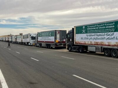 60th Saudi Relief Plane Lands in Egypt With Food Aid For Gaza