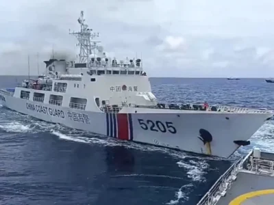 Chinese Coast Guard Rams Philippine Vessel in South China Sea