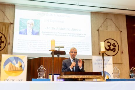 Saudi Ambassador Honored with 2025 Spirit of the UN Award