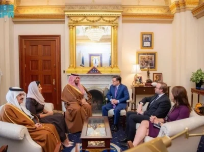 Saudi Crown Prince Meets US House Leaders in Washington to Strengthen Ties