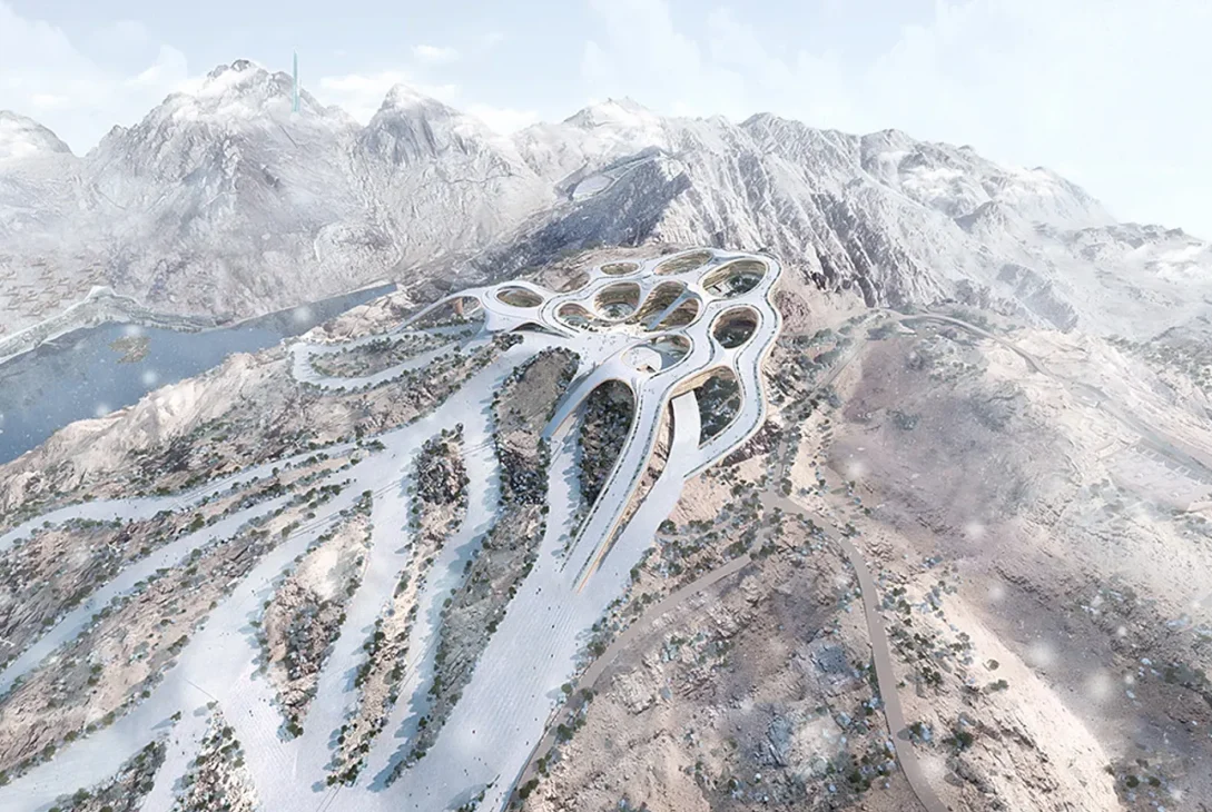 Saudi Arabia’s Trojena Wows Visitors with Snowy Views and Outdoor Charm