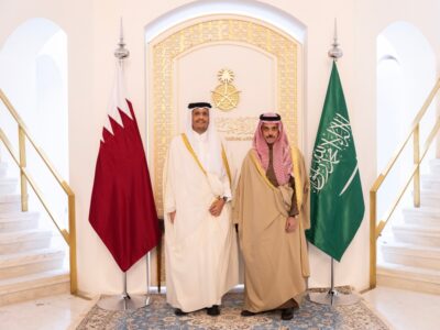 Saudi and Qatari Foreign Ministers Lead Key Coordination Talks in Riyadh