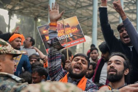 New Delhi Sees Large Protest Over Death of Hindu Man in Bangladesh
