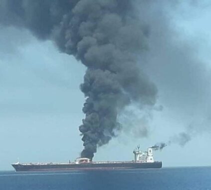 Greek-Owned Oil Tanker Rocked by Explosion Near Oman Coast