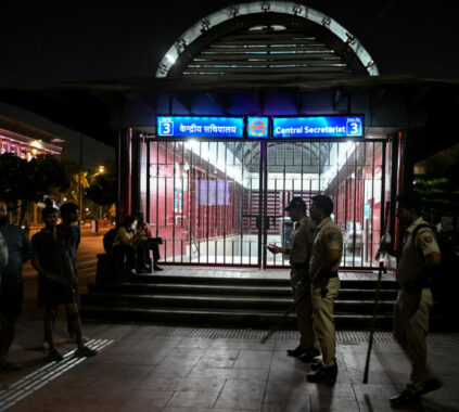 India Employs Police and Restricts Transportation in Anticipation of a Significant Demonstration