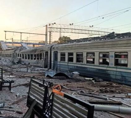 At Least 13 Persons were Killed in the Russian Airstrike on Ukraine's Rail Station