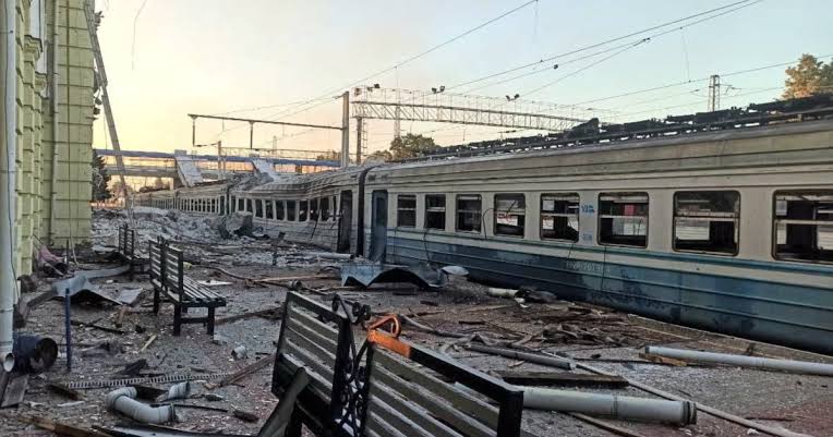 At Least 13 Persons were Killed in the Russian Airstrike on Ukraine's Rail Station